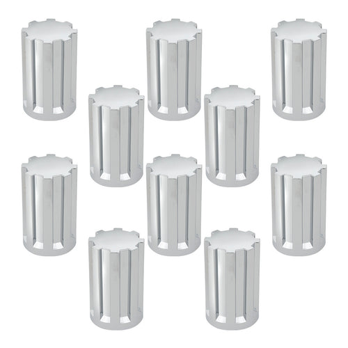 Grand General Gear Chrome Plastic Lug Nut Cover Size: 3-1/2" Height Push-On 33mm