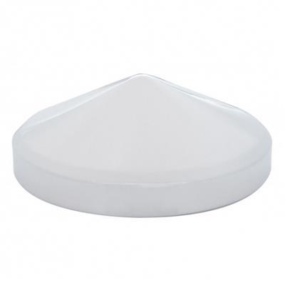 8" Chrome Pointed Rear Hub Cap