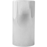 Grand General 4-1/4" H Tall Cylinder Chrome Plastic 33mm Push-On Lug Nut Cover