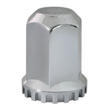 Grand General Lock Tab Flat Top Hex Cr Plastic Lug Nut Cvr w/ Flange 3mm Screw-on