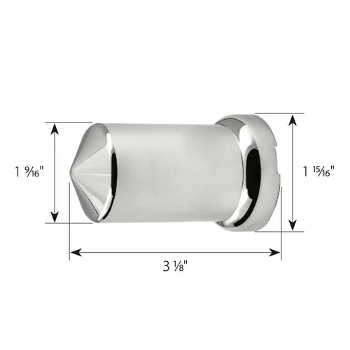 Push-on 3-18/" Pointed Tube Lug Nut Cover Box 10 Pack