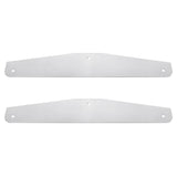 4" X 24" Chrome Standard Bottom Mud Flap Plate - Bolt Thru (Card of 2)