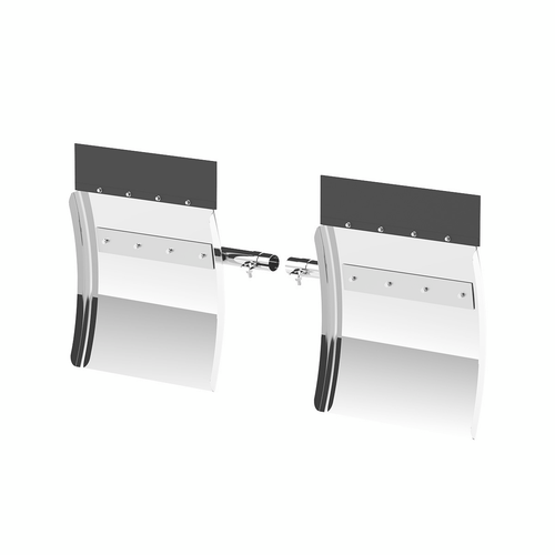 24" x 24" Stainless Competition Series Quarter Fender Set - Tube Bracket (Pair)