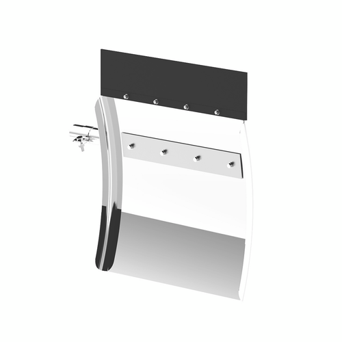 24" x 24" Stainless Competition Series Quarter Fender Set - Tube Bracket (Pair)