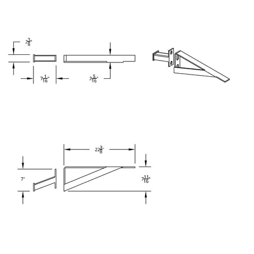 Universal Center Mounting Bracket For Half And Full Tandem Fenders-Passenger