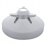 8" Chrome Rear Hub Cap With 3 Bar Straight Spinner