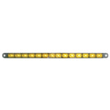 14 Led 12" Auxiliary Strip Light - Amber Led/Chrome Lens