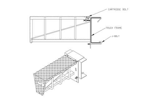 Chain Carrier “No Drill” Mounting kit