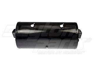 29.50" X 12" Black Coated Steel Air Tank Trailer 12" Diameter, 3/4" (3) Main Ports, 1/2" (2) End Ports, 2820 cu in