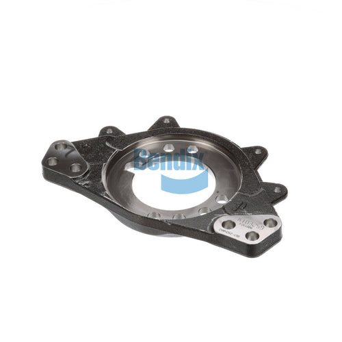 Left (Driver) Side Steer Axle Torque Anchor Plate, 12,000 LBS, 150.9 MM Hub Offset, 180.5 MM Key Dimension Bendix
