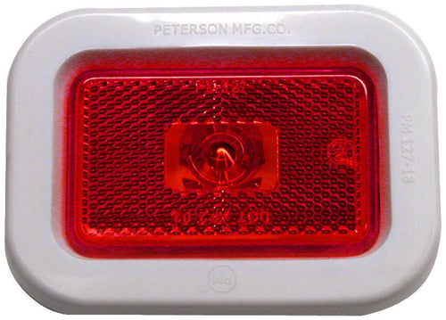 Peterson Clearance/Side Marker Light w/ Reflex Red kit