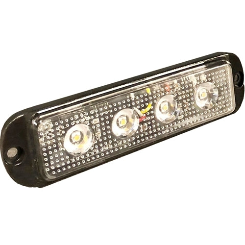 North American Signal Company 12/24V Amber/Amber 2 Color 8 LED Surface Mount
