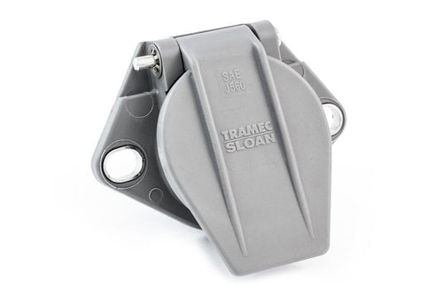 Tramec Small Style Two Hole Receptacle, Push-On Terminals, Split Pin