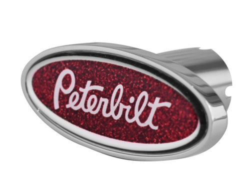 Peterbilt Logo Shape Knob Metallic Red