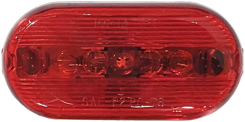 Peterson Oval PC-Rated Clearance/Side Marker Light Red
