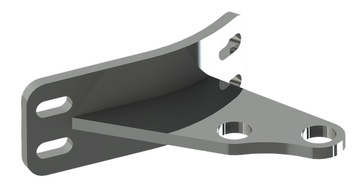 Lincoln Chrome Cab Bracket Angled Fits Peterbilt