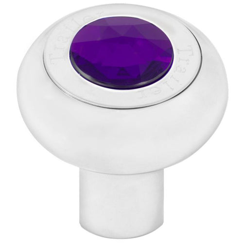 Trailer Screw-In Air Valve Control Knob with Crystal Purple Size: 9/16" I.D. x 2" O.D. = 2" H, stem: 7/8" O.D.
