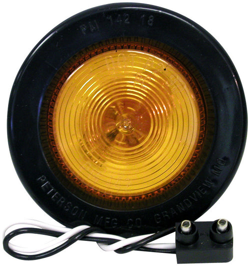 Peterson 2.5 inch Round PC-Rated Clearance/Side Marker Light Amber