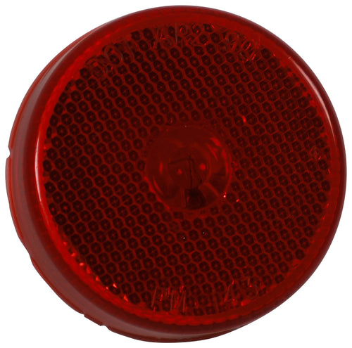 Peterson 2.5 inch Round Clearance/Side Marker Light w/ Reflex Red