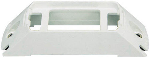 White Adapter Mount Rail Style Bracket for Small Rectangular Light