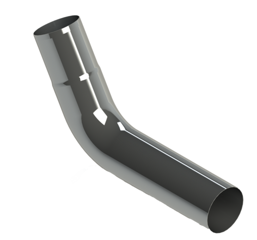 8" 60 Degree Chrome Elbows Top Leg 10, Lower Leg 14 Reduced 5"