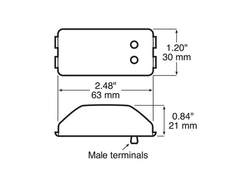 Peterson PC-Rated Clearance/Side Marker Light Amber