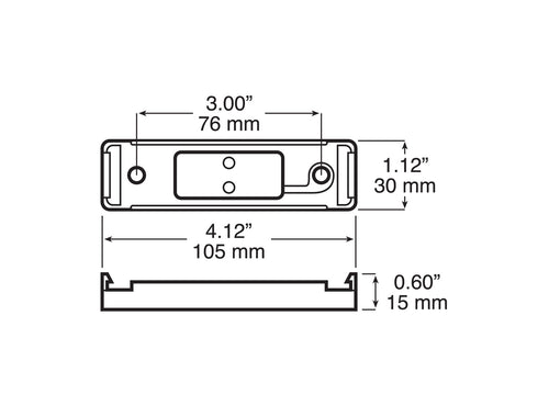 Surface Mount Bracket w/ Terminal Pad Chrome kit Stripped