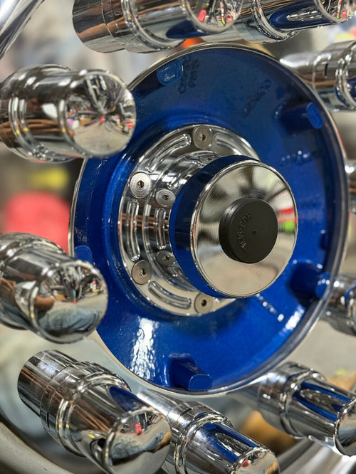 Lincoln Chrome Plated Billet Aluminum Oil Caps