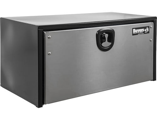 24X24X24 Inch Black Steel Truck Box With Stainless Steel Door