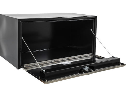 24x24x48 Inch Black Steel Truck Box With Stainless Steel Door
