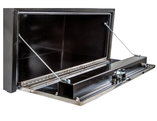 Buyers 14x16x24 Inch Black Steel Truck Box With Stainless Steel Door