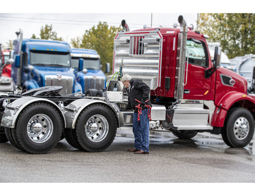 12" Heavy Duty Smooth Aluminum WideOpen™ Step Boxes for Semi Trucks - Width 12.3, Height 23.3, Depth 28.5