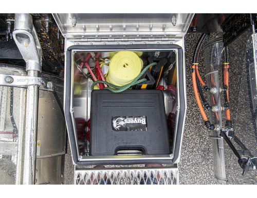 24x28x24 Inch Heavy Duty Smooth Aluminum WideOpen™ Step Boxes for Semi Trucks - 24 Inch Width