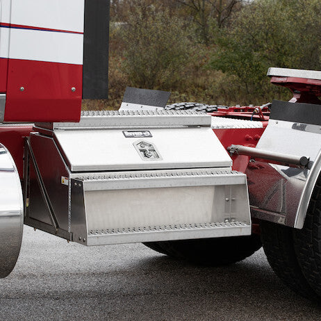 Buyers Heavy Duty Smooth Aluminum WideOpen™ Step Boxes for Semi Trucks - 36 Inch Width