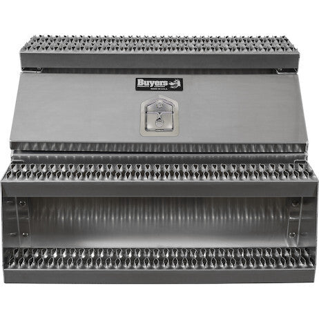 Buyers Heavy Duty Smooth Aluminum WideOpen™ Step Boxes for Semi Trucks - 36 Inch Width