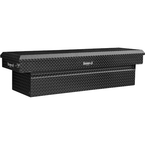 Buyers 18x20x71 Inch Gloss Black Diamond Tread Aluminum Crossover Truck Box