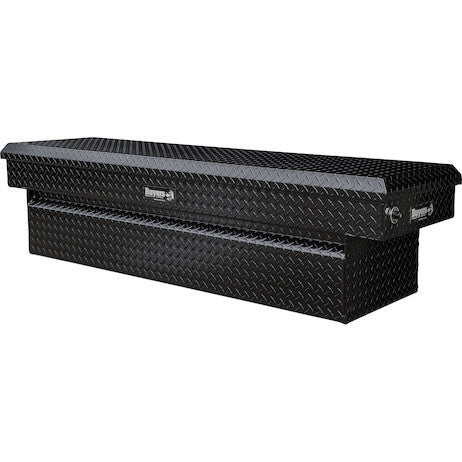 Buyers 18x20x71 Inch Gloss Black Diamond Tread Aluminum Crossover Truck Box