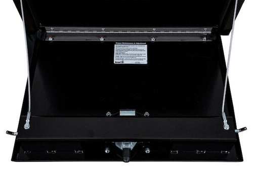 18x18x30 Inch Black Steel Underbody Truck Box With 3-Point Latch