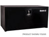 24x24x36 Inch Black Steel Underbody Truck Box With 3-Point Latch