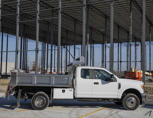 24x24x24 Inch White Steel Underbody Truck Box With 3-Point Latch