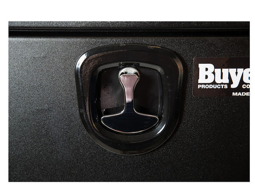 18x18x36 Inch Black Steel Underbody Truck Tool Box With 3-Point Latch