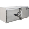 24x24x72 Inch Smooth Aluminum Underbody Truck Tool Box - Double Barn Door, Cam Lock Hardware