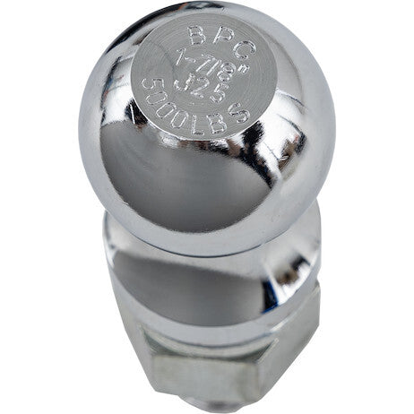 1-7/8 Inch Chrome Hitch Ball With 1 Inch Shank Diameter x 2-1/8 Inch Long