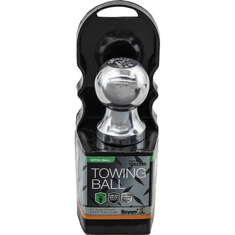 1-7/8 Inch Chrome Hitch Ball With 1 Inch Shank Diameter x 2-1/8 Inch Long