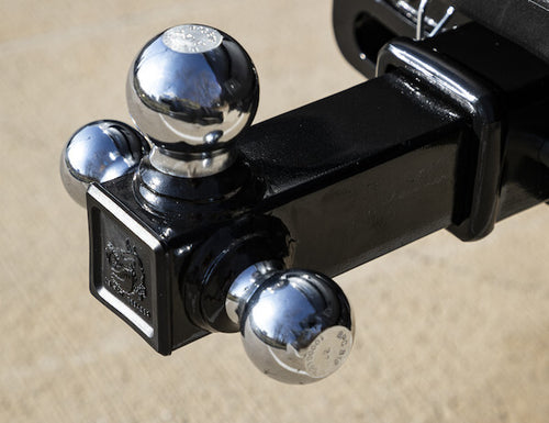 Tri-Ball Hitch with Chrome Towing Balls - 2-1/2 Inch Receiver
