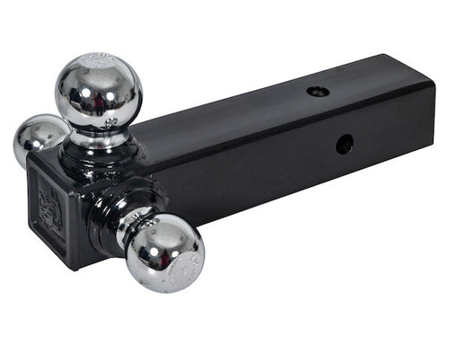 Tri-Ball Hitch with Chrome Towing Balls - 2-1/2 Inch Receiver