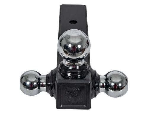 Tri-Ball Hitch with Chrome Towing Balls - 2-1/2 Inch Receiver