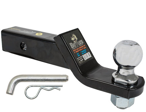 Buyers 2 Inch Black Ball Mount Kit With 2 Inch Shank And 2 Inch Drop-Cotter Pin Hitch