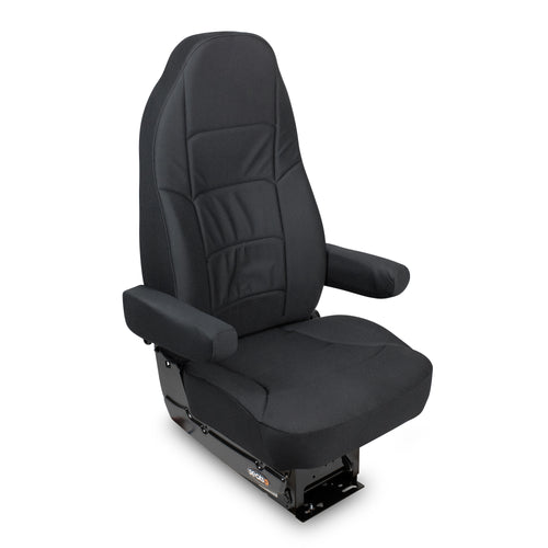 Seat, Heritage Silver, Tuff Cloth, Highback W/ Arms