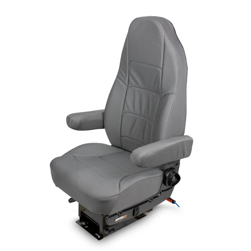 Seat, Heritage Silver, Tuff Cloth, Highback W/ Arms
